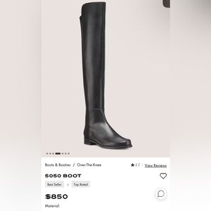 Stuart Weitzman Black Over-The-Knee Boots